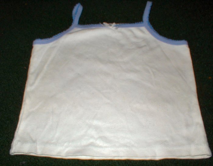 Girls Butterfly Knit White and Purple Tank 3T