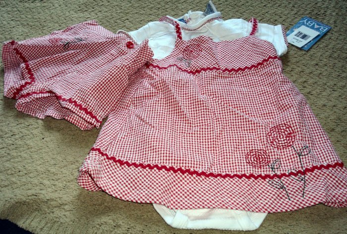 Girls NWT Dress, Shorts and Shirt set 24 months