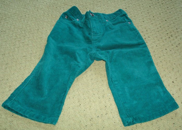 Girls Corduroy Flare Leg Stretch Capris 2T