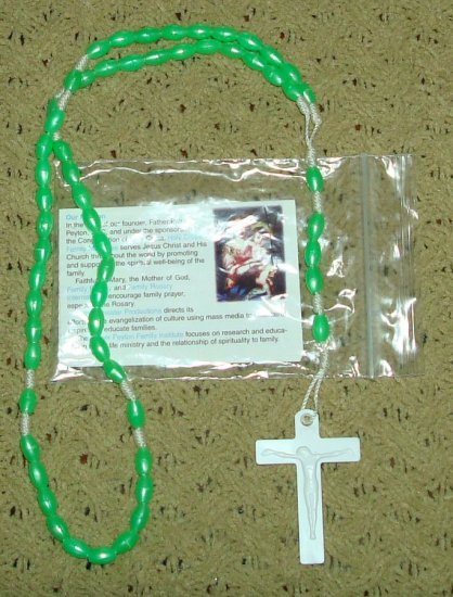 NIP Lime Green Rosary Free Shipping