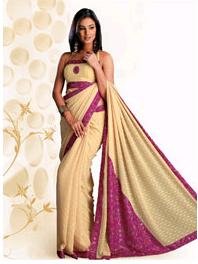 Designer Chiffon Saree with Self colour motif print