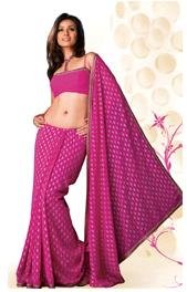 Designer Georgette Saree with Contrast motif design