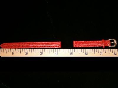NEW Red Leather Ladies Wrist Watch Band or Strap