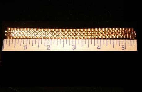 NEW Ladies Golden Metal Stretch Wrist Watch Band