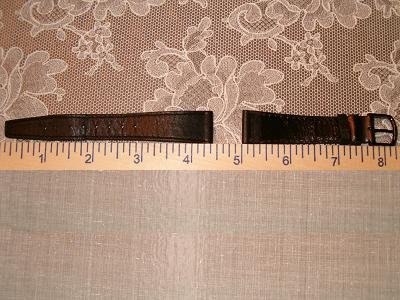 NEW Black Leather Unisex Wrist Watch Band Strap