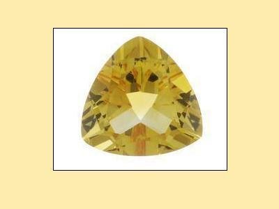 Citrine Trillion Cut 10x10x10 mm Loose Gemstone
