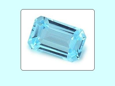 Sky Blue Topaz 9x7mm Emerald Octagon Radiant Cut Loose Gemstone