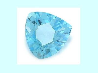Light Sky Blue Topaz 10x10x10mm 3.02ct Trillion Cut Loose Gemstone