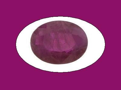 Ruby 3.5ct Oval Cut 10x8mm Loose Cut Ruby