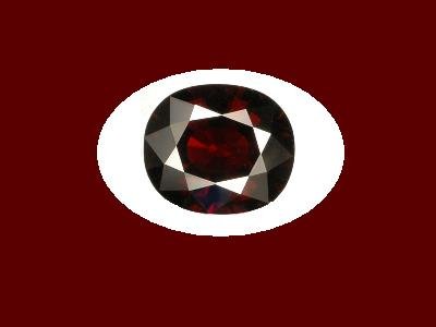 Garnet 9x7mm 4mm depth Oval Cut Loose Gemstone
