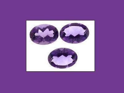 18ctw. Trio Set of Amethyst 14x12mm Oval Cut Loose Gemstones