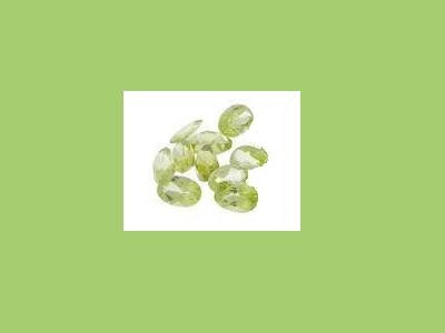 Set of 10 Peridot 5x3mm Oval Cut Loose Gemstones