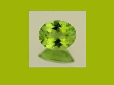 Peridot 10x8mm Oval Cut Loose Gemstone