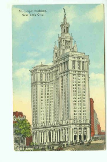 73601 NY New York Postcard Municipal Building 1917