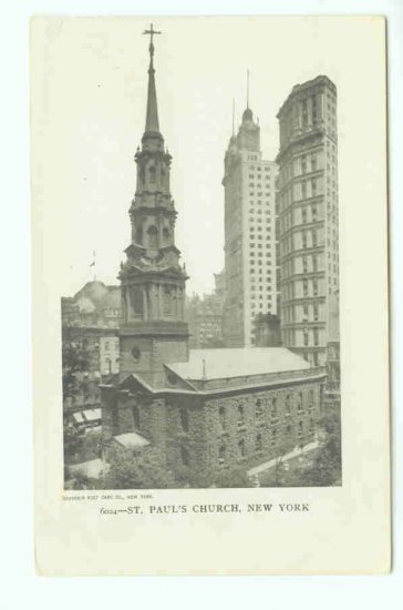 73619 NY New York City St. Pauls Church Postcard