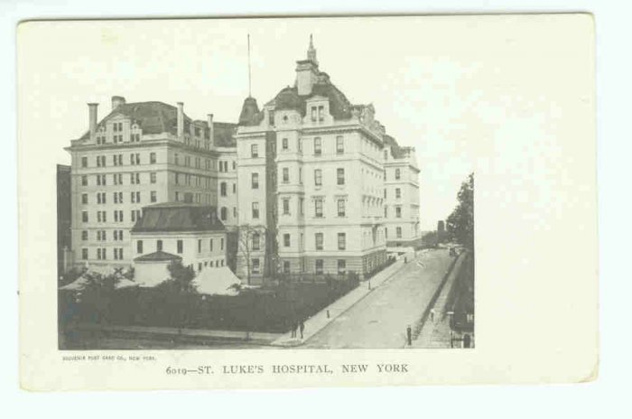 73623 NY New York City Vintage Postcard St Luke's Hospital