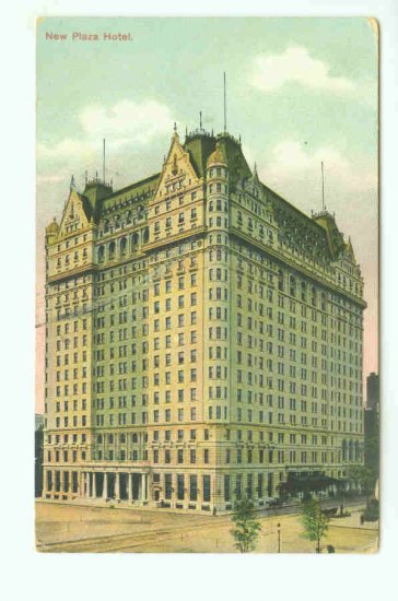 73634 NY New York City Vintage Postcard New Plaza Hotel