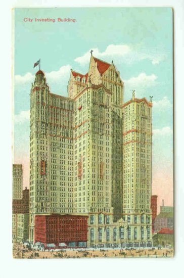 73659 NY New York City Vintage Postcard City Investing Building 1910 era