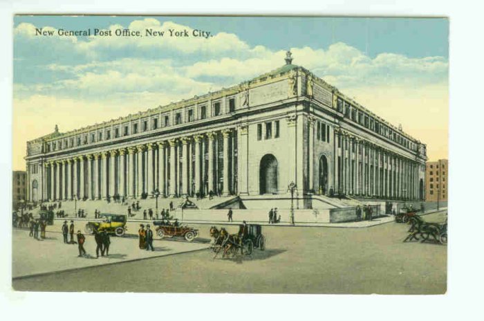 73662 NY New York City Vintage Postcard New General Post Office circa 1910