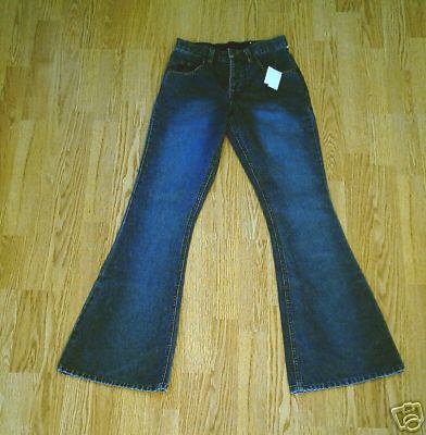 MUDD FADED LEG FLARE JEANS-0-25 X 32-NWT