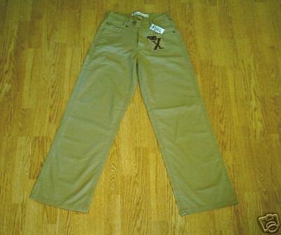 GX WOMENS WIDE LEG KHAKI PANTS-SIZE 5/6-28 X 32-NWT