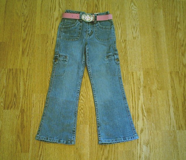 ARIZONA GIRLS STRETCH JEANS & BELT-5 REG-20 x 19.5-NWT