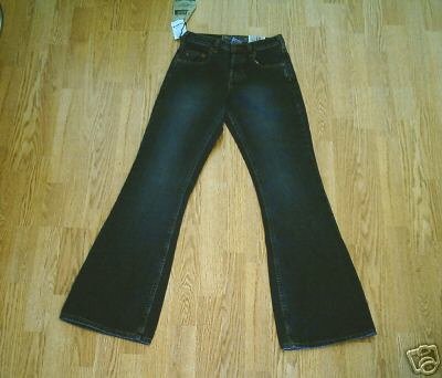SILVER FADED LEG FLARE JEANS-25 X 33 1/2-TAG 25/33-NWT