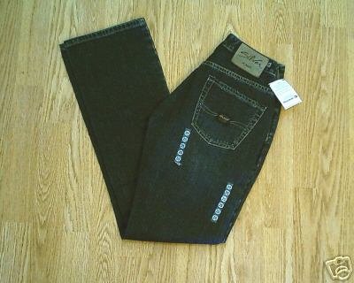 SILVER FADED LEG BOOTCUT JEANS-SIZE 25 X 32- NWT