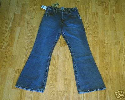 SILVER FADED LEG FLARE JEANS-SIZE 26 X 32-TAG 25-NWT