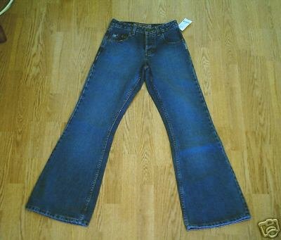 SILVER FADED LEG FLARE JEANS-26 X 31 1/2-TAG 24-NWT