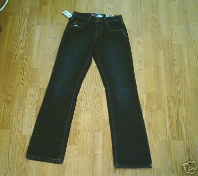 SILVER FADED LEG BOOTCUT JEANS-27 X 34-TAG 26-NWT