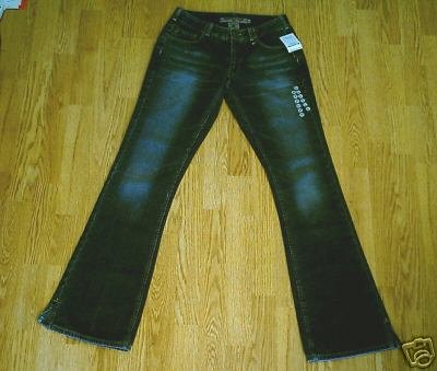 SILVER WHISKER FADED LEG BOOTCUT JEANS-28 X 34-27 T-NWT