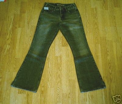 SILVER WHISKER LOW RISE FLARE JEANS-29 X 32-NWT-27 TAG