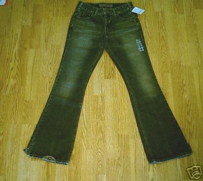 SILVER WHISKER LOW RISE FLARE JEANS-29 X 34 1/2-NWT-27