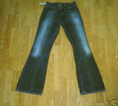 SILVER LOW RISE RARE STYLE JEANS-28 X 35-TAG 27-NWT