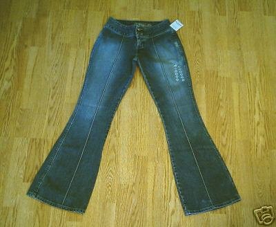 SILVER LOW RISE RARE STYLE JEANS-28 X 33-TAG 27-NWT