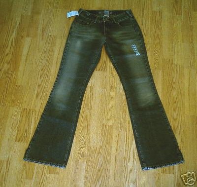 SILVER LOW RISE WHISKER JEANS-SIZE 29 x 35-tag 27-NWT
