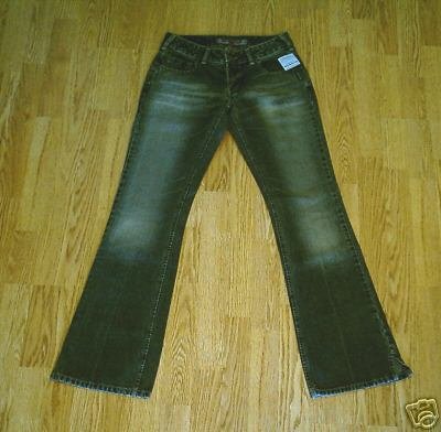 SILVER LOW RISE WHISKER JEANS-SIZE 29 x 34.5-tag 27-NWT