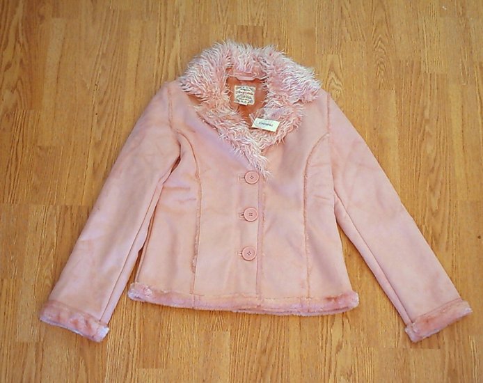 AEROPOSTALE JEANS WINTER FAUX SUEDE COAT-SIZE SMALL-NWT