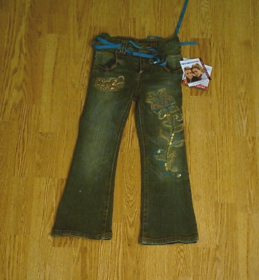 MARY KATE & ASHLEY GIRLS STRETCH JEANS-SIZE 5-NWT NEW