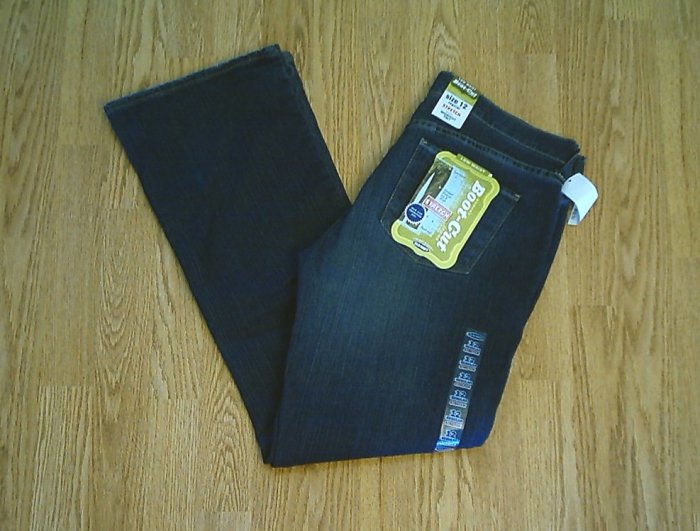 OLD NAVY LOW WAIST BOOTCUT STRETCH JEANS-12-35 X 33-NWT