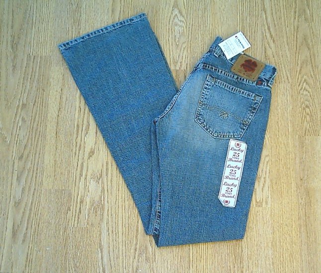 LUCKY LOW RISE CUSTOM JEANS-SIZE 0-28 X 33 1/2-NWT NEW