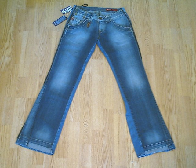 MISS SIXTY LOW RISE CRIMSON JEANS- 30 X 34-TAG 26-NWT