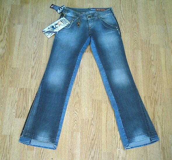 MISS SIXTY LOW RISE CRIMSON JEANS- 29 X 34-TAG 25-NWT