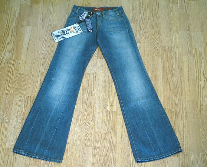 MISS SIXTY LOW RISE TOMMY FLARE JEANS-SIZE 26 X 35-NWT