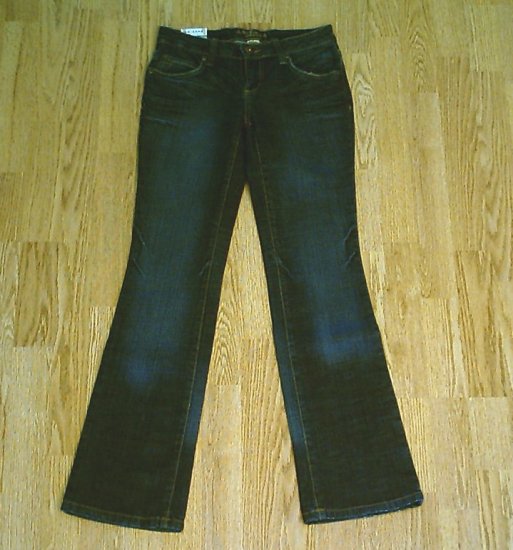 ARIZONA LOW RISE BOOTCUT JEANS SIZE 0 28 X 31 1 2 NWT