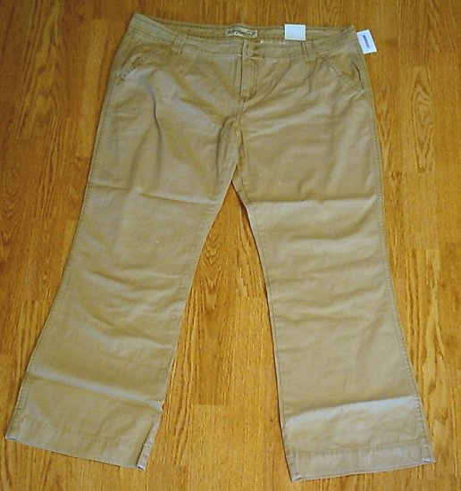 AEROPOSTALE JEANS FLARE KHAKI PANTS-15/16-38 x 30-NWT