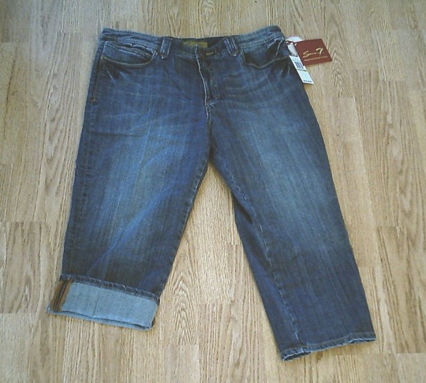 SEVEN JEANS PREMIUM CAPRI PANTS-SIZE 12-33 x 22.5-NWT $74