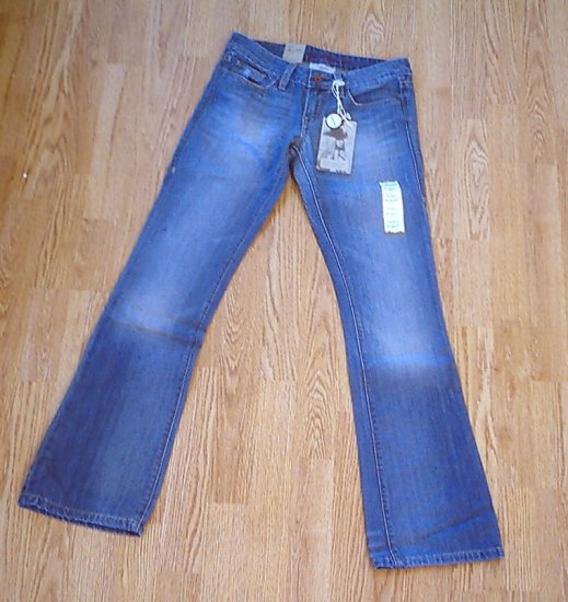 LEVIS 553 MIDRISE BOOT JEANS-SIZE 0 LONG-28 X 34 1/2-NWT RETAIL $78