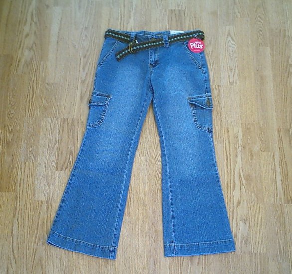 ARIZONA GIRLS CARGO STRETCH JEANS-SIZE 10 1/2 PLUS-NWT